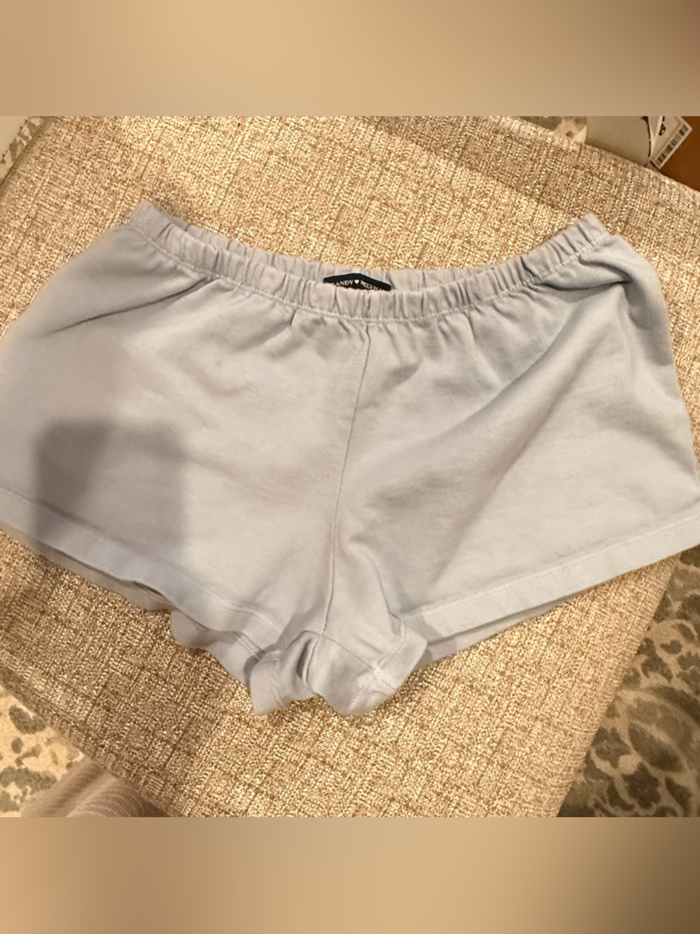 Brandy Melville Soft Cotton Blend Shorts - Light Blue
